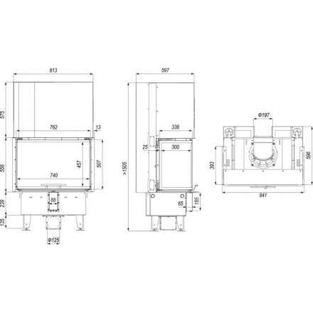 Каминная топка DEFRO HOME INTRA SM C G в Лиде