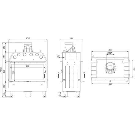 Каминная топка DEFRO HOME INTRA LA T в Лиде