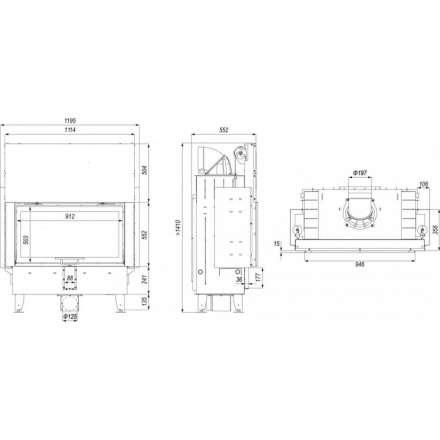 Каминная топка DEFRO HOME INTRA LA G в Лиде