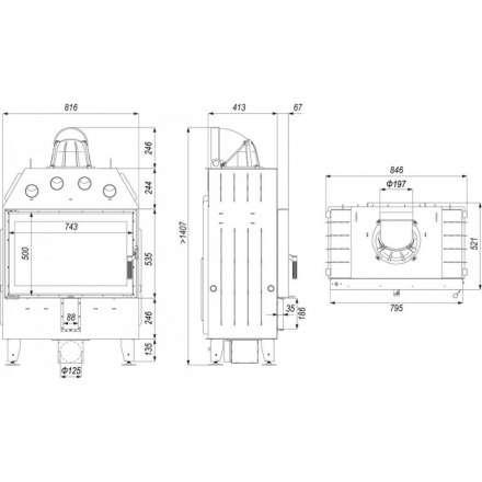 Каминная топка DEFRO HOME INTRA ME в Лиде