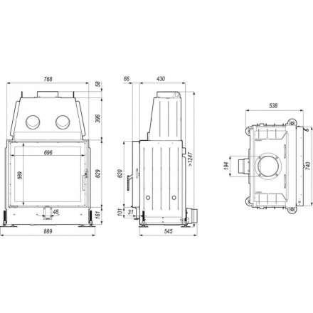 Каминная топка PORTAL ME в Лиде