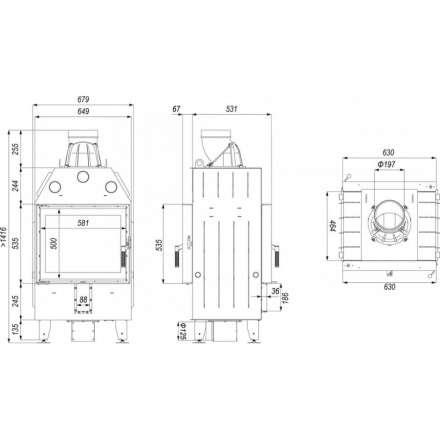 Каминная топка DEFRO HOME INTRA SM T в Лиде