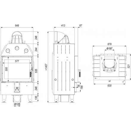 Каминная топка DEFRO HOME INTRA SM в Лиде