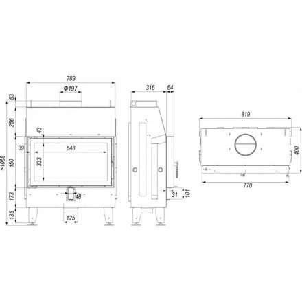 Каминная топка IMPULS ME в Лиде