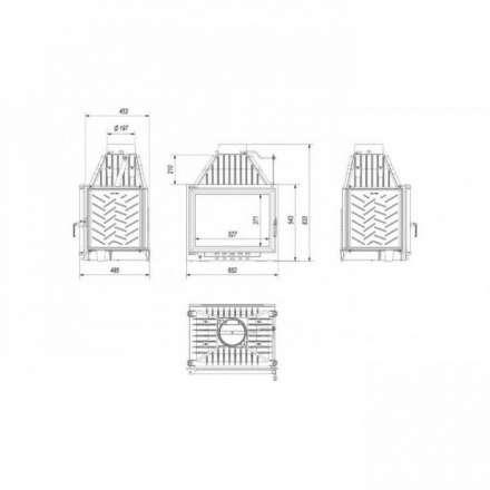 Каминная топка Kratki ZUZIA/ECO в Лиде