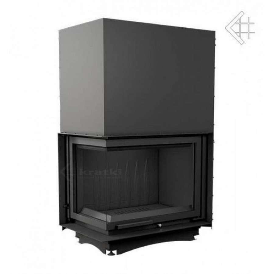 Каминная топка Kratki Amelia/L/BS/G (угловое стекло слева, гильотина) Амазонка бай фото в Лиде
