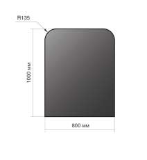 Лист напольный Везувий, 2мм, черный 1000*800*2 R135 в Лиде