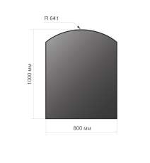 Лист напольный Везувий, 2мм, черный 1000*800*2 R641 в Лиде