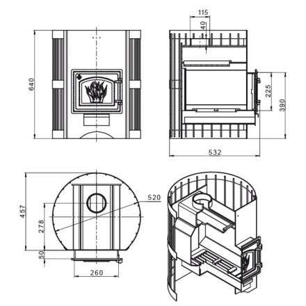 Печь для бани Везувий Скиф Стандарт 16 (ДТ-3) б/в 2022 в Лиде