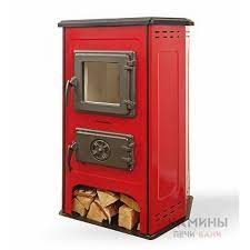 Купить Печь-камин MBS Hit красный сталь в Лиде Амазонка бай фото в Лиде