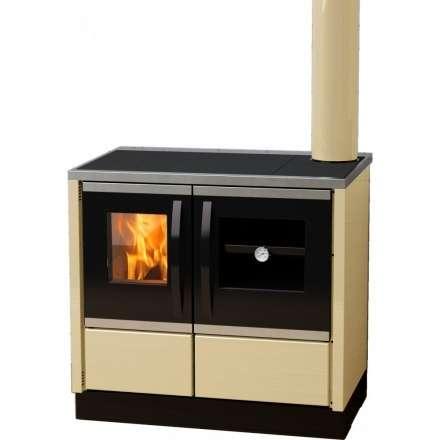 Плита на дровах MBS Thermo Rocky (с водяным контуром) кремовая фото в Лиде