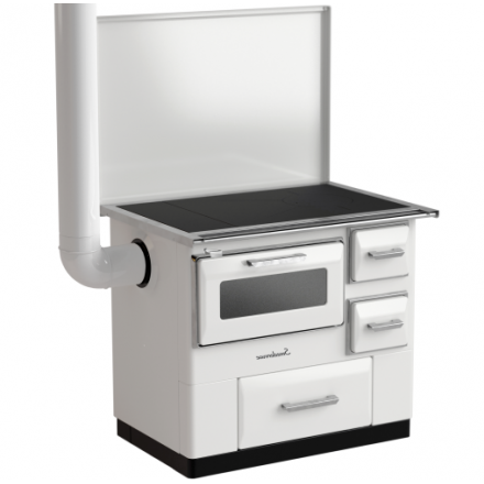 Плита на дровах Smederevac MBS 7 New Line (с крышкой) белая купить в Лиде