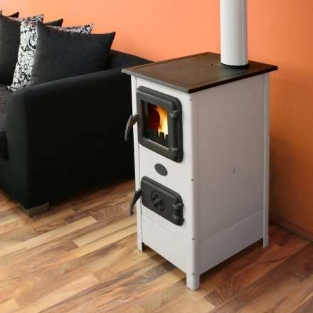 Печь-камин MBS Hera Plus белый в Лиде