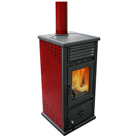 Печь-камин MBS Vesta Plus красная Амазонка бай фото в Лиде
