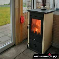 Печь-камин MBS Vesta Eco кремовая в Лиде