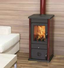 Купить Печь-камин MBS Vesta Eco бордовая в Лиде в Лиде