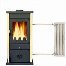 Купить Печь-камин MBS Thermo Vesta Plus кремовая (с водяным контуром) в Лиде в Лиде