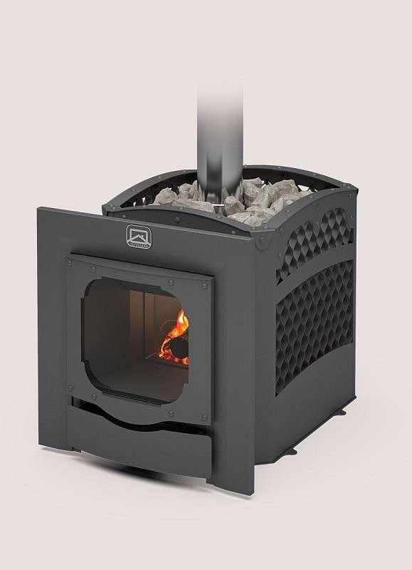Печь для бани Теплодар Былина-Сетка-12 Ч Панорама (1.1) (без дверцы) купить в Лиде