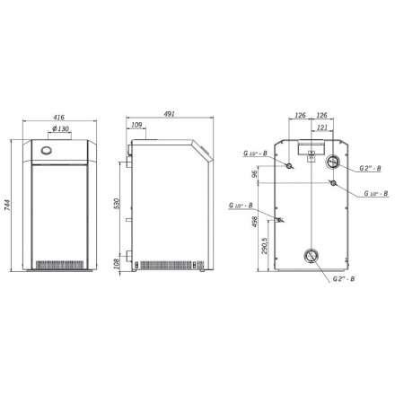Газовый котел Лемакс Премиум 16 в Лиде