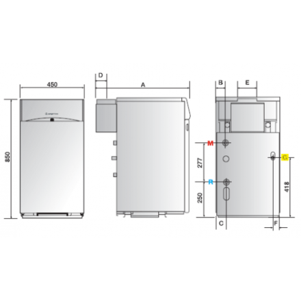 Газовый котел Ariston UNOBLOC G 38 RI в Лиде