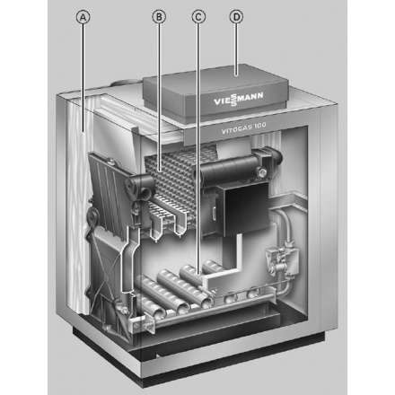 Газовый котел Viessmann Vitogas 100-F 42 в Лиде