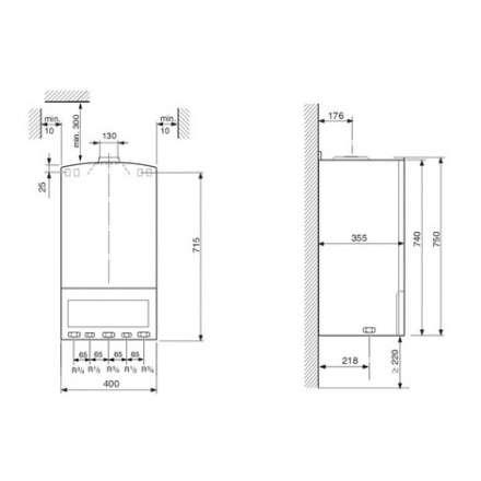 Газовый котел Bosch GAZ 4000 ZWA 24-2 K в Лиде
